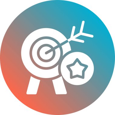 hedef simge vektör illüstrasyonu