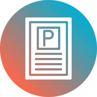 Dosya modern simgesinin vektör illüstrasyonu