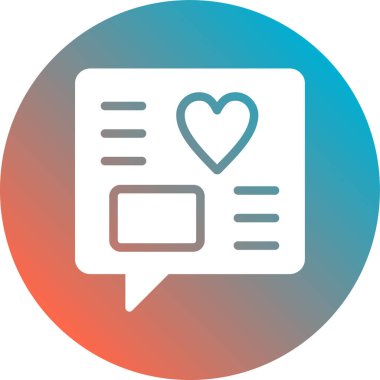 Aşk kalbi. Basit tasarım