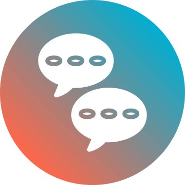 Konuş. Web simgesi basit illüstrasyon