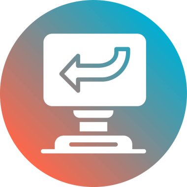 Modern simgenin vektör illüstrasyonu