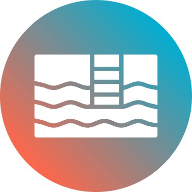 güzel su vektör çizgisi simgesi