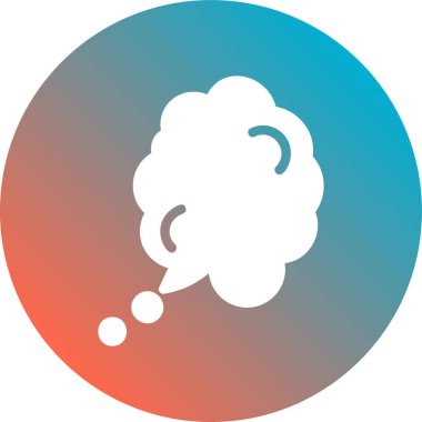 beyin vektörü renk simgesi