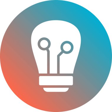 ampul simgesi vektör illüstrasyonu