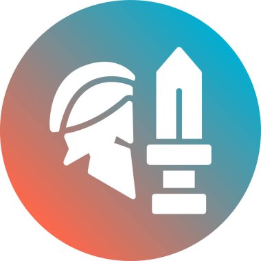 Kask simgesi vektör illüstrasyonu