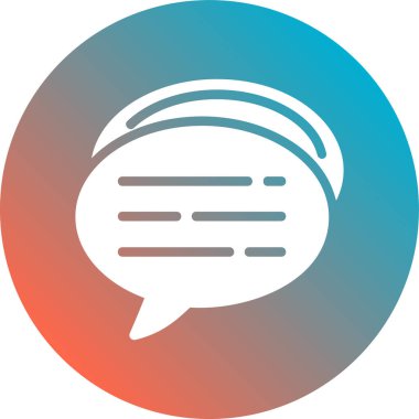 Sohbet baloncuğunun vektör çizimi