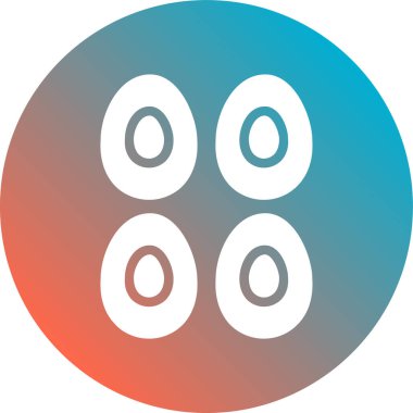 Yuvarlak bir simgenin vektör illüstrasyonu