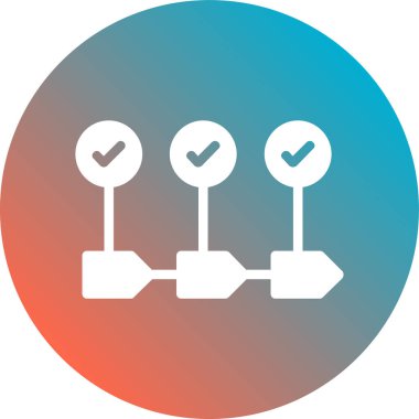 Modern b 'nin vektör illüstrasyonu onay simgesinden yoksun