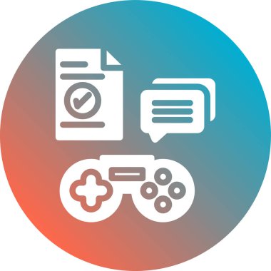 iş düz ikon vektör illüstrasyonu