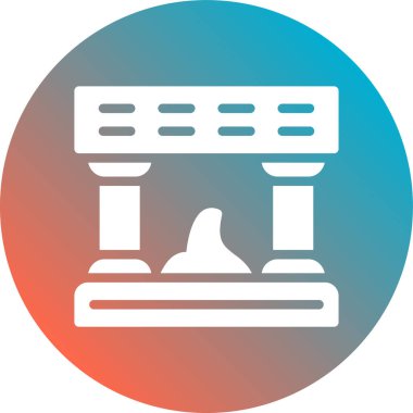 Beyaz arkaplanda vektör simgesi izole edildi