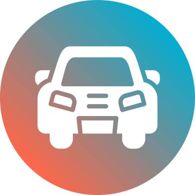 araba simgesi vektör illüstrasyonu