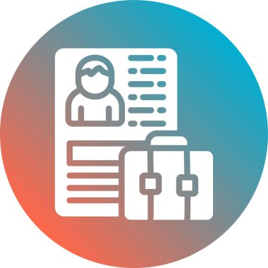 iş vektörü simgesi modern basit illüstrasyon