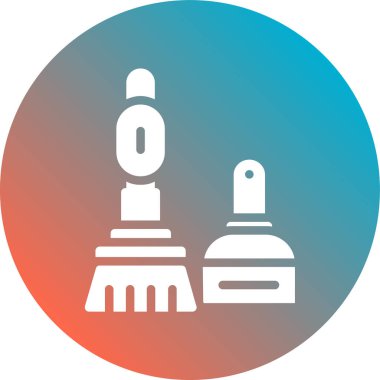 Beyaz arka planda siyah çizgi tuzu ve biber ikonu izole edilmiş. Baharat pişirmek. Kırmızı daire düğmesi. vektör.