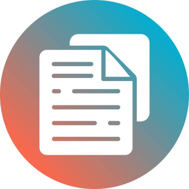 Belge. Web simgesi basit illüstrasyon