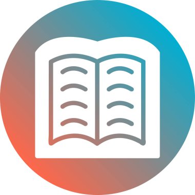 Kitap. Web simgesi basit illüstrasyon