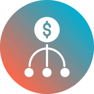 Dolar Simgesi Soyut Arkaplanda İzole Edildi