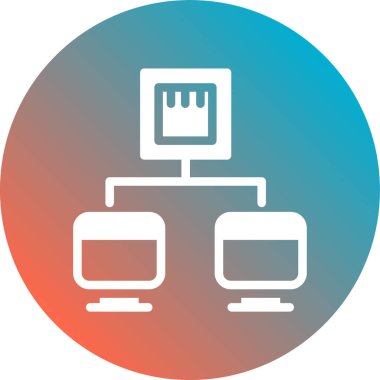 vektör lcd simgesi illüstrasyonu