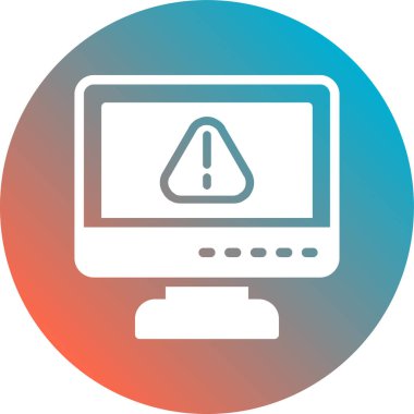 bilgisayar izleme simgesi, vektör illüstrasyonu