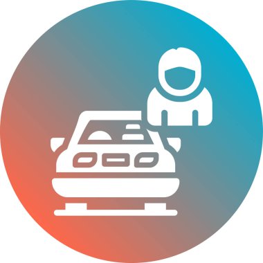 araba simgesi, vektör illüstrasyonu