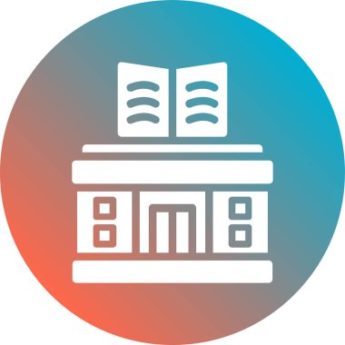 Kitaplar. Web simgesi basit illüstrasyon