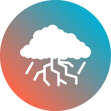 Ağaç simgesinin vektör illüstrasyonu