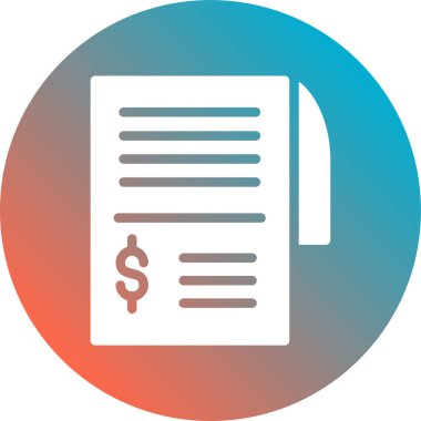 Dolar. Web simgesi basit illüstrasyon