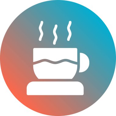 Kahve fincanı ikonu. vektör illüstrasyonu