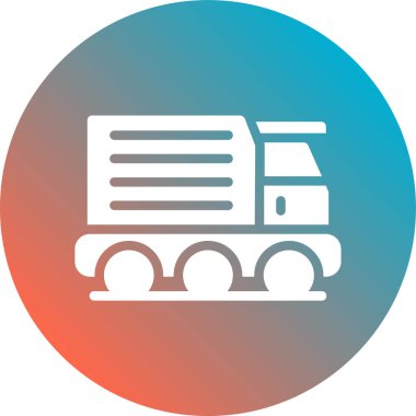 Tren simgesinin vektör illüstrasyonu