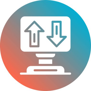 seo modern simgesinin vektör illüstrasyonu