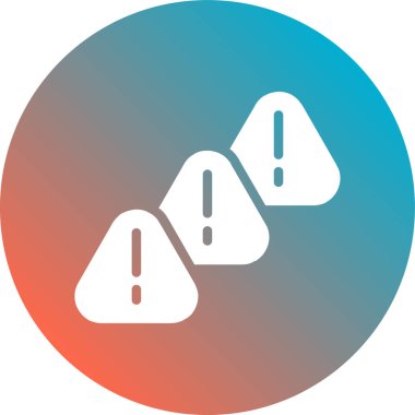 Uyarı işareti simgesinin vektör illüstrasyonu