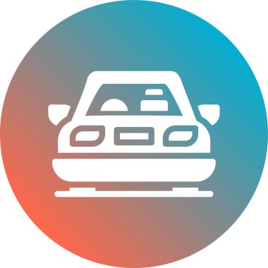 araba simgesi vektör illüstrasyonu