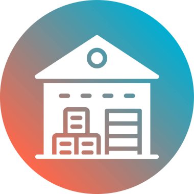 Banka simgesi, basit vektör illüstrasyonu