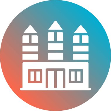 okul simgesi vektör illüstrasyonu