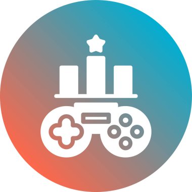 joystick simgesi vektör illüstrasyonu