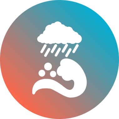 Bulut simgesi vektör illüstrasyonu