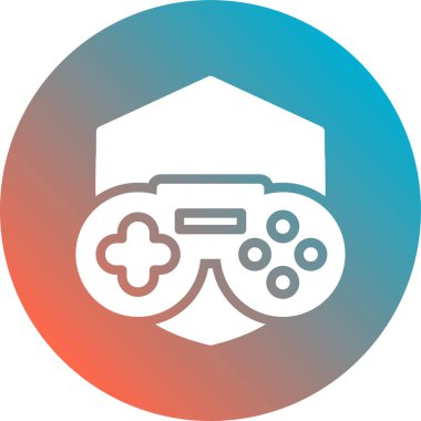 Oyun kolu. Web simgesi basit illüstrasyon