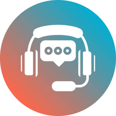 vektör kulaklık simgesi illüstrasyonu