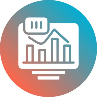 grafik ikonu vektör illüstrasyonu