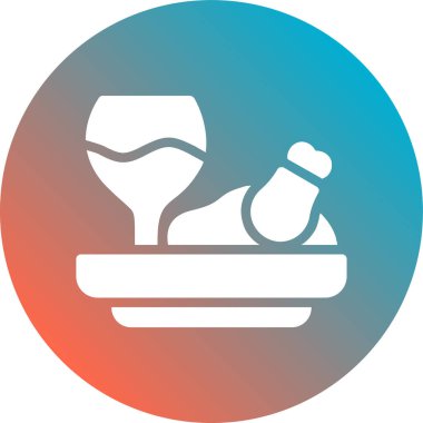 Gıda simgesinin vektör illüstrasyonu