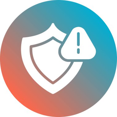 Kalkan simgesinin vektör illüstrasyonu