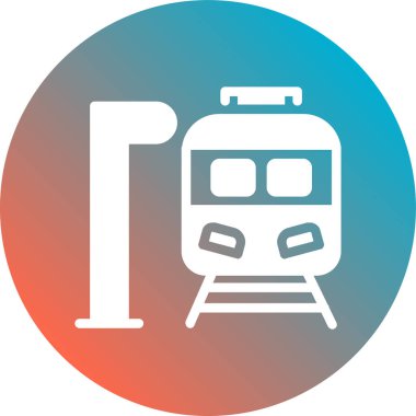 tren simgesi vektör illüstrasyonu