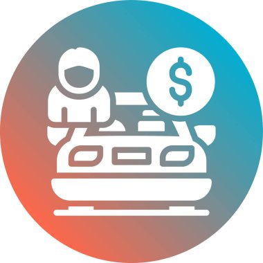 Dolar simgesi vektör illüstrasyonu