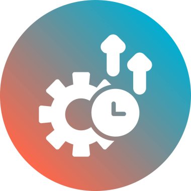 saat düz vektör simgesi