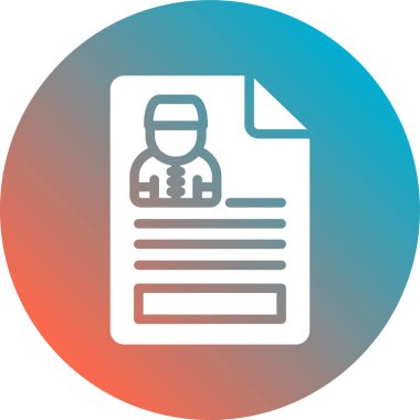 Belge simgesinin vektör illüstrasyonu