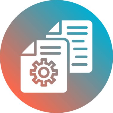 iş düz vektör simgesi