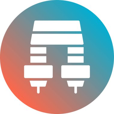 Modern b 'nin vektör illüstrasyonu simge unsurundan yoksun