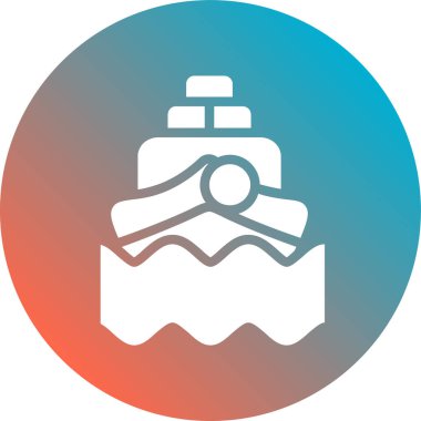 tekne ikonu vektör illüstrasyonu