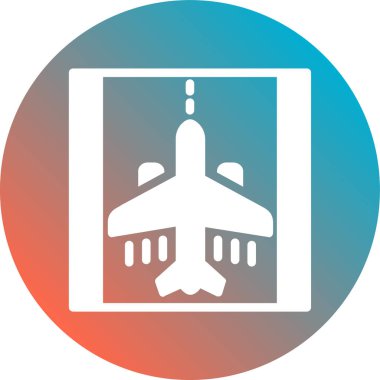 uçak ikonu vektör illüstrasyonu