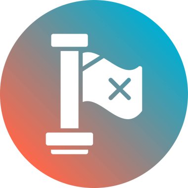 bayrak ikonu vektör illüstrasyonu