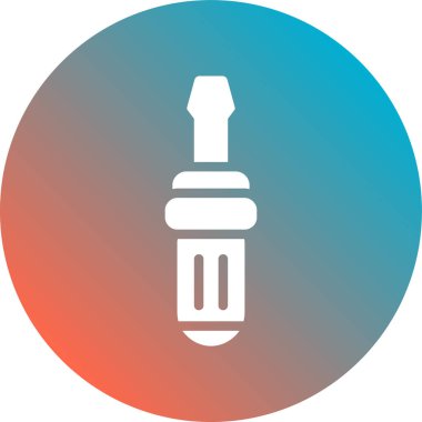 Modern b 'nin vektör illüstrasyonunda termometrenin eksik simgesi